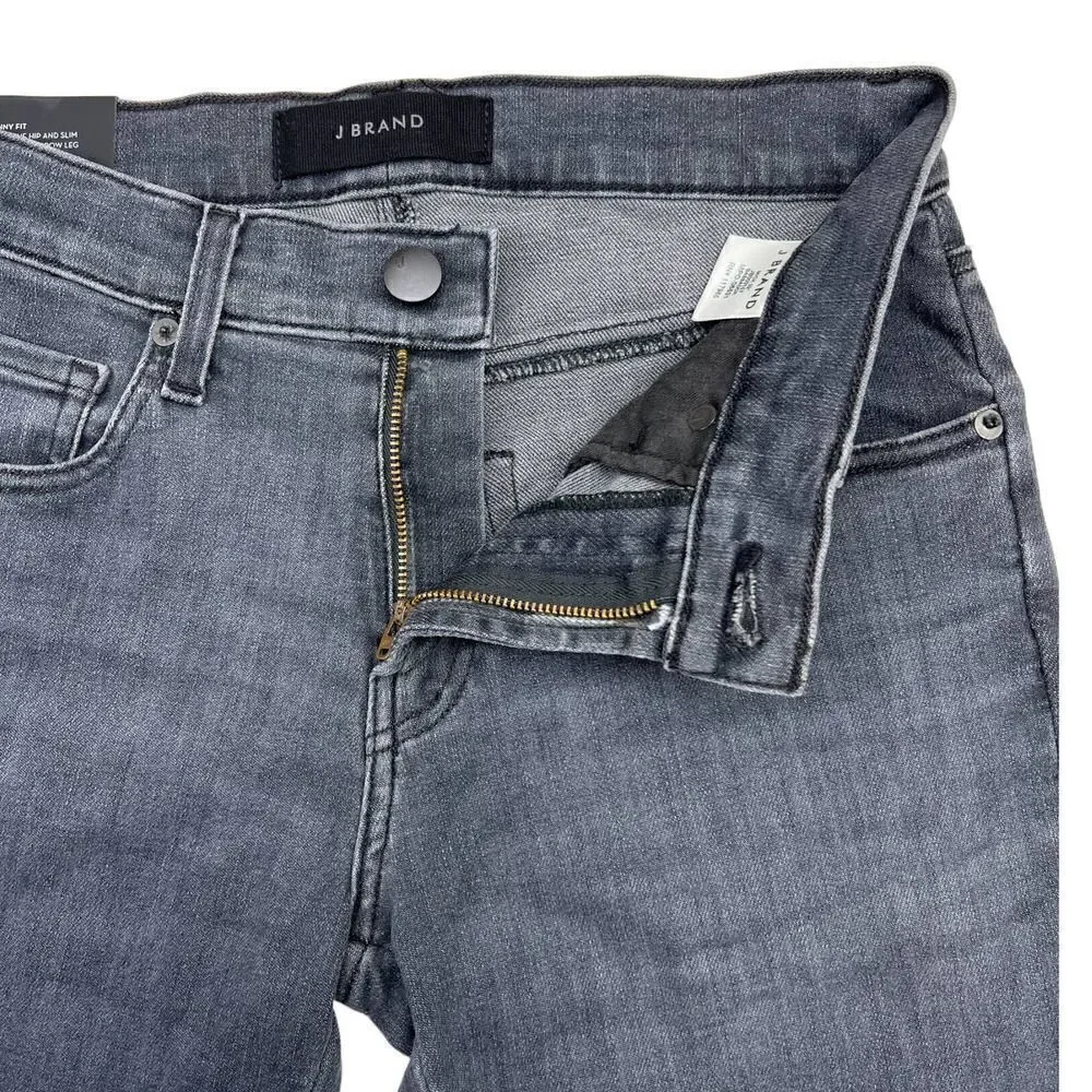 J Brand Mick Bassador Women Grey Charcoal Slim Skinny Stretch Denim Jeans US 28